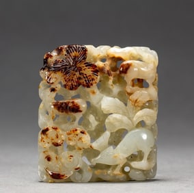 A piece of Hetian jade brand