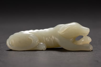 A piece of Hetian Jade Beast