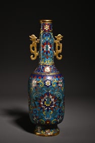 A cloisonné enamel amphora study ornament