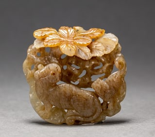 A piece of Hetian jade brand