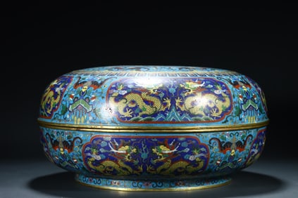 A piece of bronze gilt cloisonne incense burner