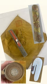 A picture of Xiang Yuanbian's autumn river (with hand-painted poems)