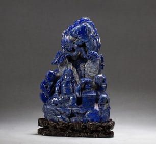 A lapis lazuli figure ornament