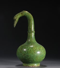 One piece of churning gooseneck bottle