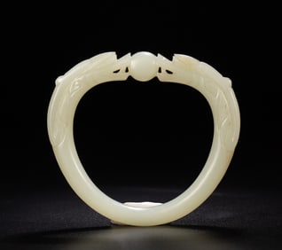 A piece of Hetian jade bracelet