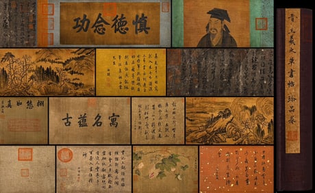A scroll of Jin Wang Xizhi's cursive paste