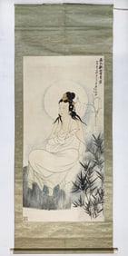 A picture of Zhang Daqian Guanyin Bodhisattva