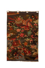 A piece of silk double phoenix