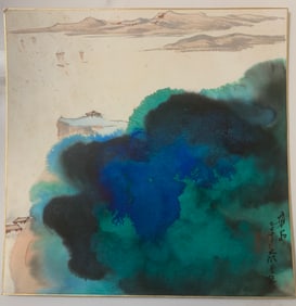 A sketch of Zhang Daqian's splashed landscapes