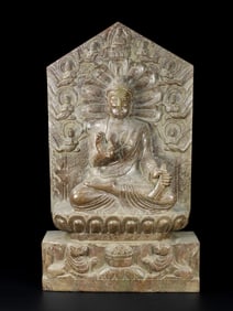 An old collection of Buddha statues of the Northern Wei Dynasty