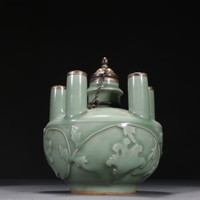 One piece Longquan kiln five-tube bottle