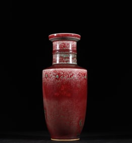 An old Tibetan Qing Dynasty Kangxi kiln glazed beauty drunk stick bottle