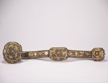 One piece of bronze gilt Ruyi