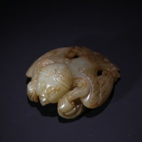 One piece of Hetian jade seed garuda