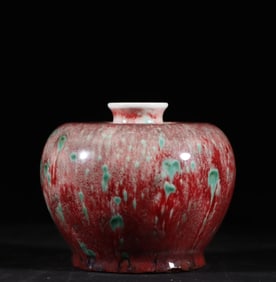 A piece of old Tibetan Qing Dynasty Kangxi kiln glazed beauty drunk apple