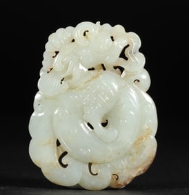 Hetian jade dragon pattern wear