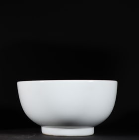 An old Tibetan Ming Dynasty Yongle sweet white glazed bowl