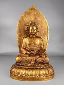 Bronze gilt Buddha