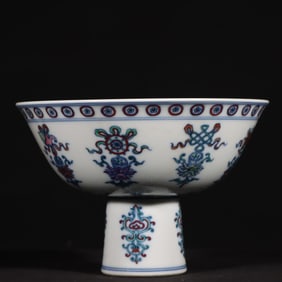 Qing Dynasty Yongzheng Doucai Eight Treasure Pattern