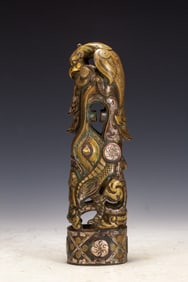 An Exquisite gold and silver sword hilt