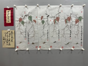 A painting of Qi Baishi sent to Mr. Zhang Cixi