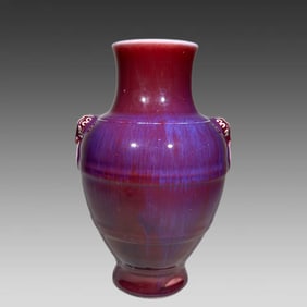 An Exquisite Qing Dynasty kiln glaze shop first