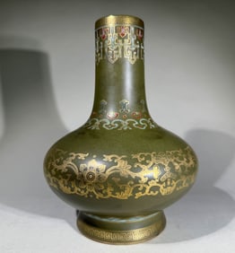 An Exquisite Qing Dynasty tea at the end of the depiction of Jinzun