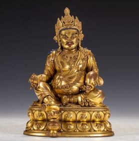 A bronze gilt Buddha statue