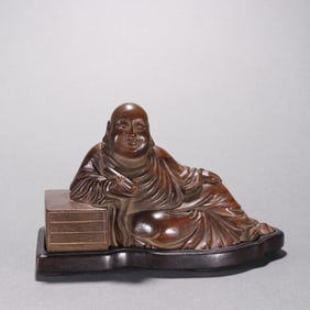 An Exquisite Republic of China Huanghuali carved Arhat ornaments