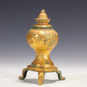An Exquisite bronze gilt bottle