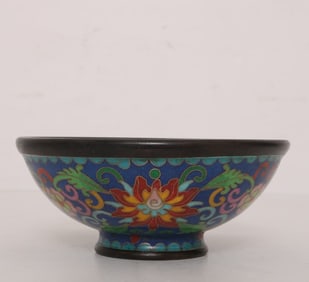One piece of cloisonné bowl