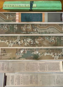 A picture scroll of Liu Songnian's eighteen bachelors