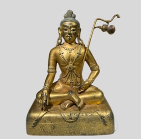 An Exquisite the Qing Dynasty gilded great achiever