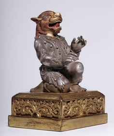 A Qing Dynasty silver-gilt donor's seal