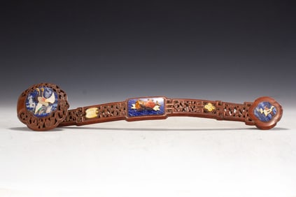 An Exquisite embedded treasure Ruyi