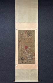 A painting of Li Di on silk is the head of fortune
