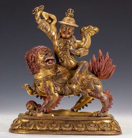 A bronze gilt Buddha statue