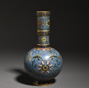 A cloisonné enamel flower ornament