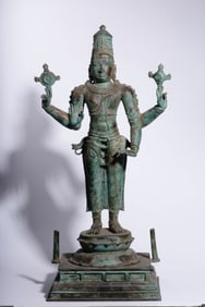 One piece of overseas bronze Vishnu