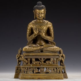 An Exquisite alloy bronze Buddha statue