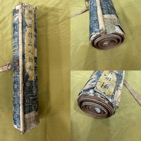 A handscroll of Qiu Ying's character story on silk
