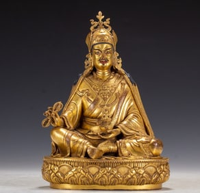 A bronze gilt Buddha statue