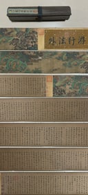 A long scroll of Tang Huairen's collection of Wang Xi's holy order