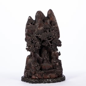A piece of agarwood character Shanzi