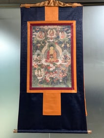 A piece of Tibetan Shakyamuni Buddha Thangka