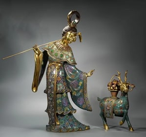 A cloisonné enamel Magu offers a birthday