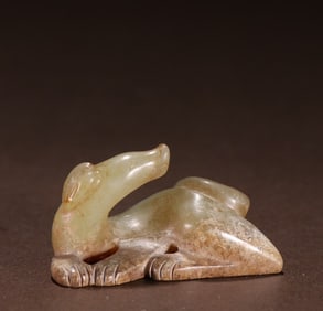 A piece of Henkel ancient jade dog