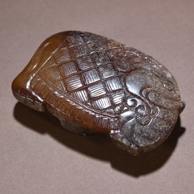 A piece of ancient jade buckle