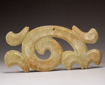 A piece of ancient jade jade wall