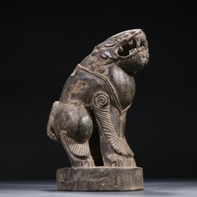 A piece of bluestone lion
